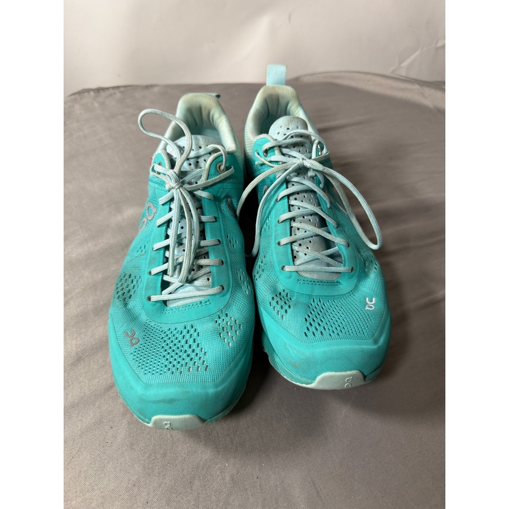 On Running Cloudventure Teal Blue Trail Running Shoes Womens 9 Swiss Engineering - Picture 2 of 7